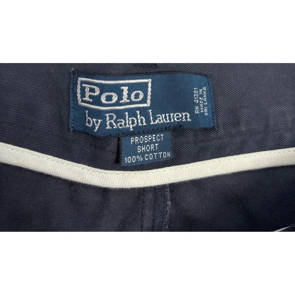 Polo Ralph Lauren Prospect Shorts Men's Navy Excellent Cotton Chino Blue Size 38